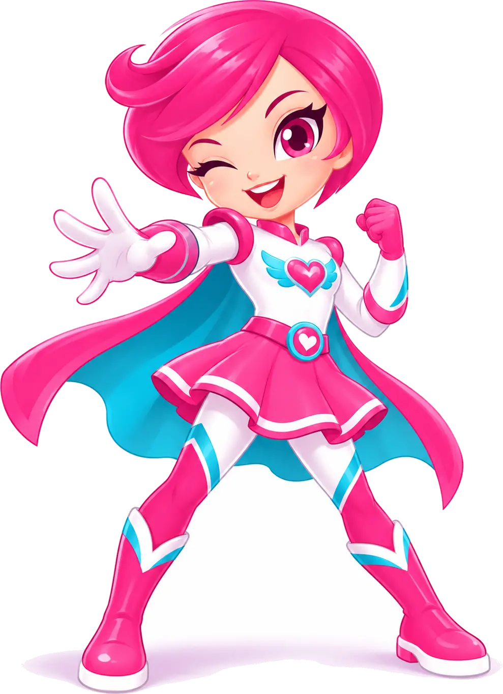 Gina Heartwing winking