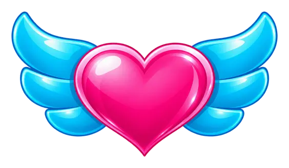 The pink and blue Heartwing symbol